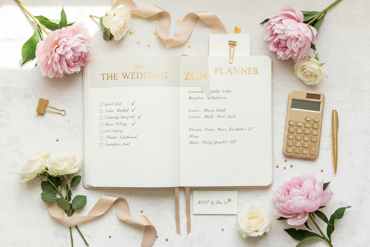 Budget matrimonio con planner, checklist e calcolo delle spese per future spose